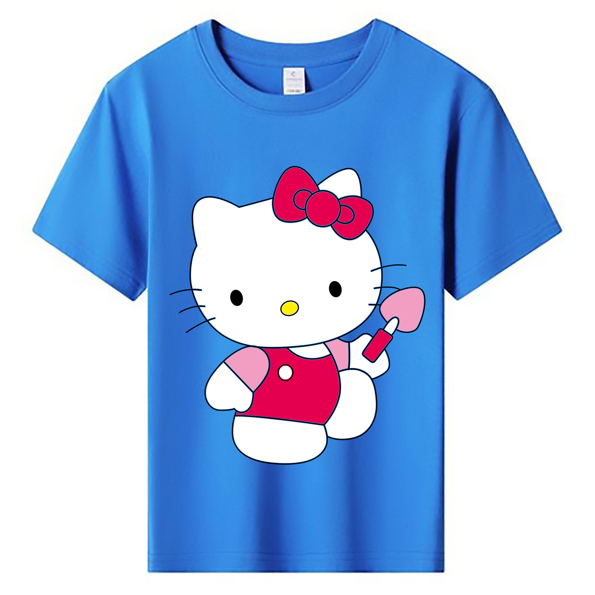（画像用） Hello Kitty ハローキティ 綿100％キッズTシャツ（フロントプリント）